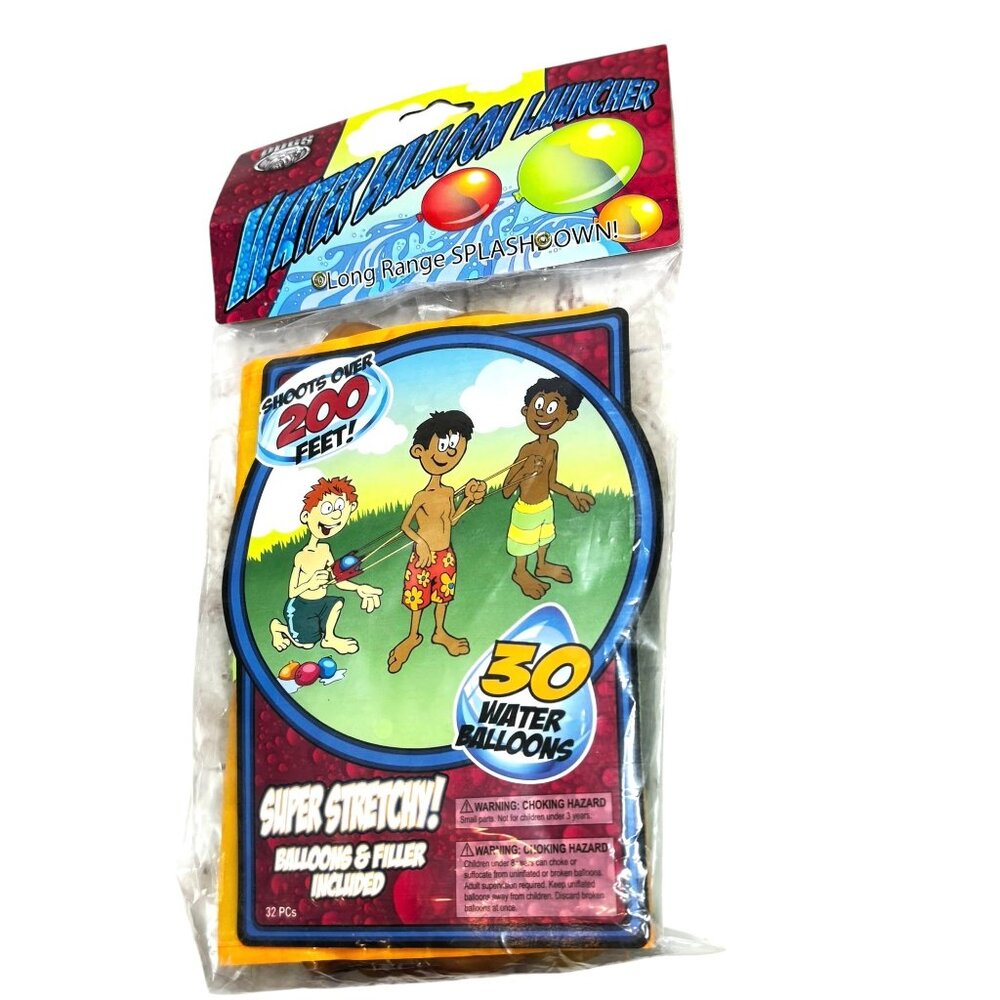 Water Balloon Launcher With 30 Water Balloons & Filler